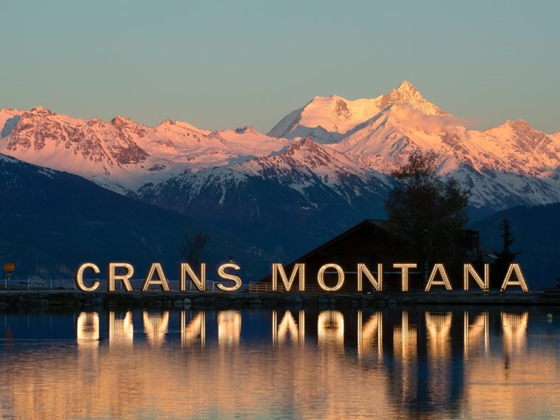 Crans-Montana sign 